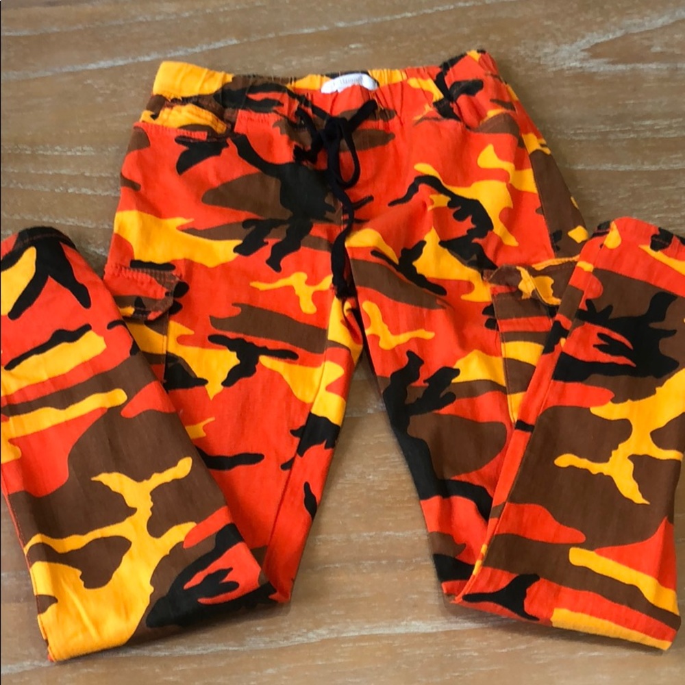 Revamped Orange/Yellow Camo Pants